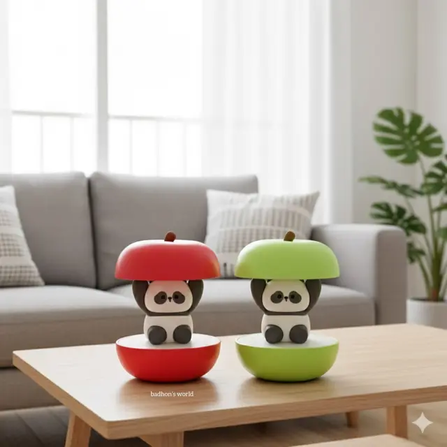 Premium Panda Apple LED Night